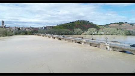 El río Ebro a su paso por la Ribera.