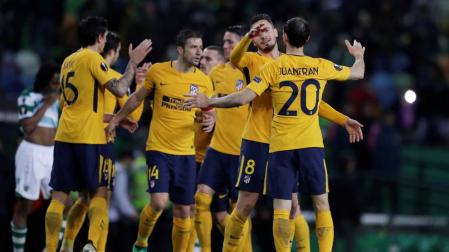 El Atlético accede a las semifinales de la Liga Europa con suspense
