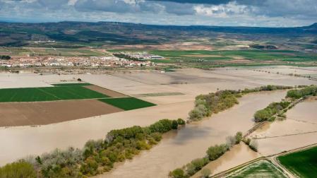 Se mantiene la situación de emergencia en la Ribera por el lento avance de la avenida del Ebro