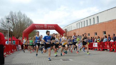 La carrera popular rodeó Zizur el domingo