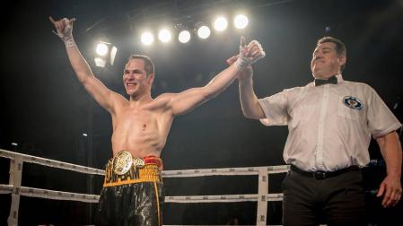El boxeador navarro 'Bam Bam', campeón del peso medio nacional