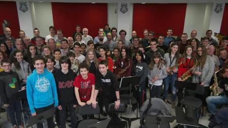 Concierto de La Pamplonesa con alumnos de Joaquín Maya sobre bandas sonoras