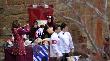 La plaza Carlos III El Noble de Olite ha acogido la grabación del programa de TVE Masterchef.