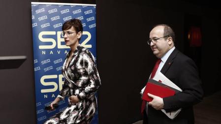 Iceta no establece "paralelismos" entre Cataluña y Navarra y apela al respeto"