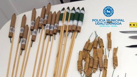 Denunciado un joven con droga, una navaja y material pirotécnico en San Jorge