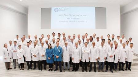 Volkswagen Navarra acoge un encuentro con responsables de Pintura del grupo