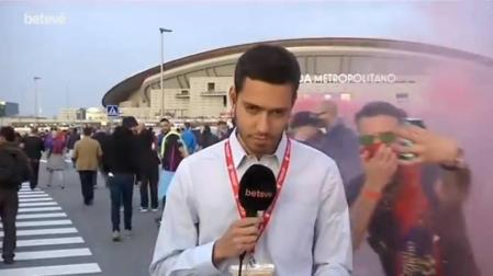 Un reportero denuncia en Twitter los ataques que sufrió en la Copa del Rey
