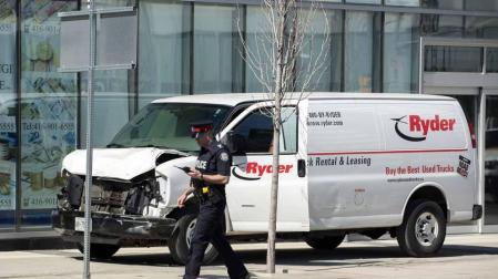 Imágenes del atropello mortal que ha dejado nueve personas fallecidas en Toronto.