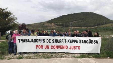 La plantilla de Smurfit Kappa Sangüesa pide “un convenio justo”