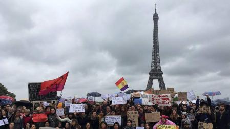 Protesta en París contra la sentencia de 'la Manada'