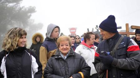 La tradicional marcha mariana de Tafalla cumplió 975 años este domingo 29 de abril de 2018.