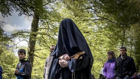 Imágenes de la romería de Roncesvalles.