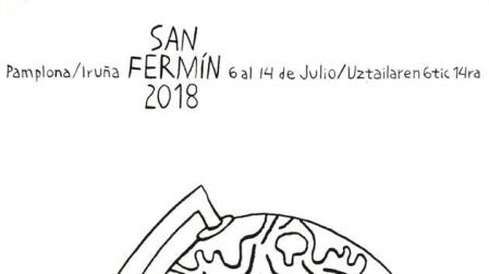 Imágenes de los carteles finalistas de San Fermín 2018.