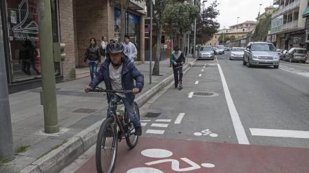 Policía ve complicado avanzar en el carril bici de Estella sin otras medidas previas