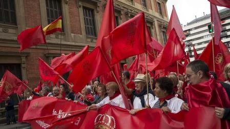Participantes en la concentración del sábado 3 de junio en Pamplona.