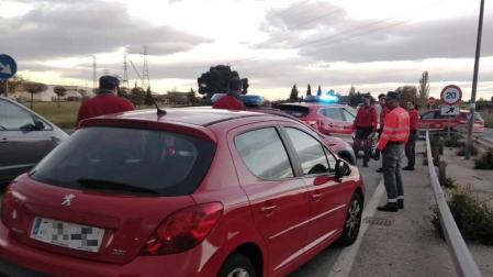 Dos detenidos en Tafalla tras una persecución con un coche robado en Aizoáin