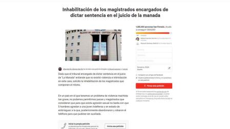 Change.org, el altavoz de la protesta contra La Manada