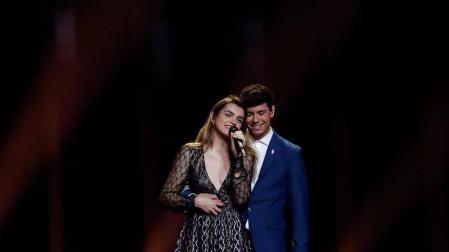 Amaia y Alfred, emocionados en el segundo ensayo de Eurovisión
