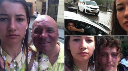 Se fotografía con los que la acosan por la calle para denunciar estas prácticas