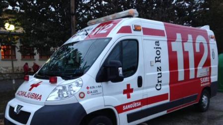 Ambulancia de la Cruz Roja.