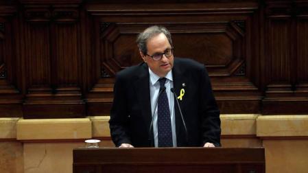 Arranca el pleno de investidura de Quim Torra en el Parlament de Cataluña