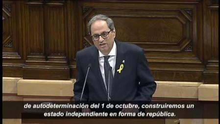 Quim Torra defiende una república "donde todos gocen de la plenitud de derechos"