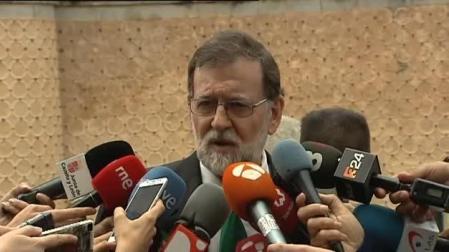 Rajoy señala que "la ley se va a cumplir" en Cataluña