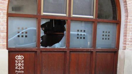 Detenido gracias a un testigo por entrar por la fuerza en un bar de Tafalla y robar 500 €