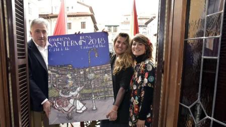 El cartel de Adriana Eransus anunciará las fiestas de San Fermín 2018