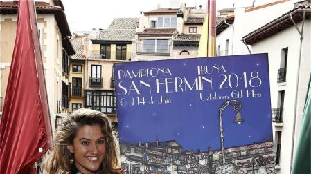 El cartel de Adriana Eransus anunciará las fiestas de San Fermín 2018