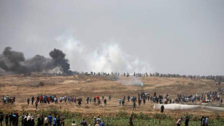 Al menos 28 palestinos heridos por el Ejército israelí en protestas en Gaza