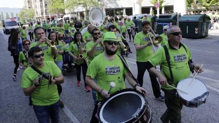 Imágenes de la primera carrera solidaria organizada en Pamplona por Adacen y Aspace Navarra el pasado domingo, 20 de mayo, con el objetivo de dar visibilidad a las personas con discapacidad.