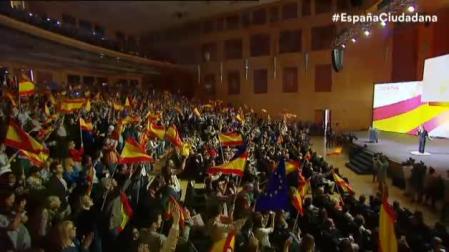 Marta Sánchez interpreta para Ciudadanos su versión del himno de España