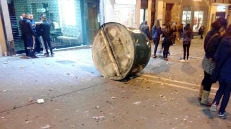 Incidentes en el Casco Antiguo de Pamplona este sábado tras una concentración contra la represión