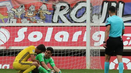 La afición de Osasuna muestra su apoyo y cariño a Sergio Herrera en las redes