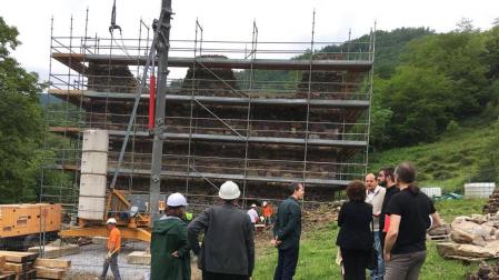 La reconstrucción de la torre de Ibero avanza según los plazos