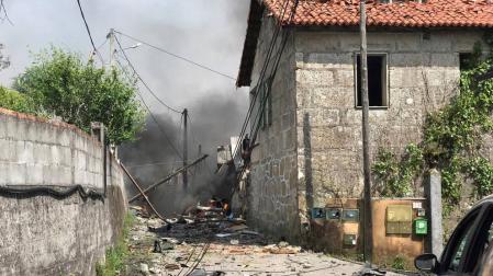 Cuatro muertos y 12 heridos en la explosión de material de pirotecnia en Tui (Pontevedra)