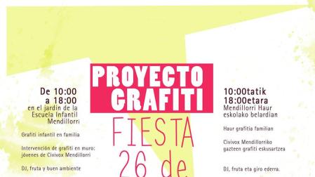 Mendillorri acoge este sábado el final del proyecto 'Graffiti'