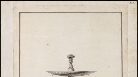 La Biblioteca Nacional expone dibujos de las fuentes monumentales de Pamplona