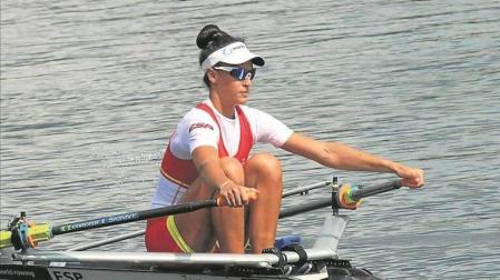 La española Esther Briz, campeona de Europa de skiff
