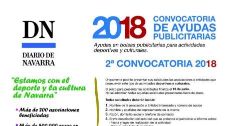 Se abre la 2ª Convocatoria de Ayudas Publicitarias de Diario de Navarra 2018
