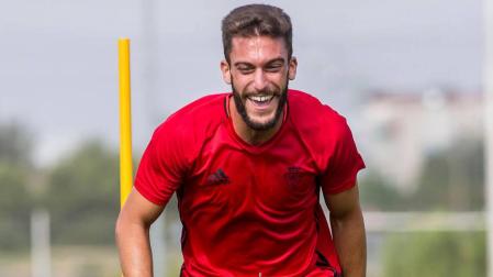 Roberto Torres, sonriente durante uno de los circuitos de entrenamiento en Tajonar.
