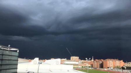 Imágenes de las fuertes tormentas de este jueves en gran parte de Navarra.