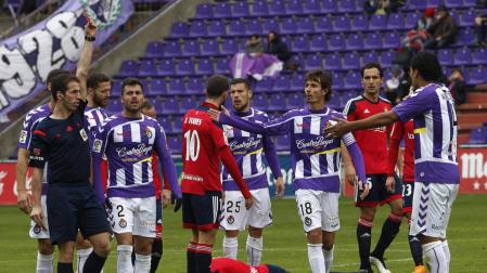 Dos jugadores del Real Valladolid discuten y llegan a las manos en el entrenamiento
