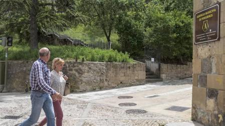 El atajo entre Santo Domingo y la calle La Rúa de Estella, cerrado por seguridad