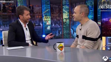 Cachondeo por la canción que ha sonado al recibir a Iniesta en 'El Hormiguero'