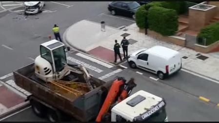 Aparatoso accidente en Mutilva