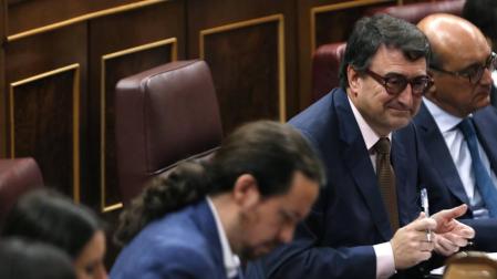 Aitor Esteban, en el Congreso de los Diputados.