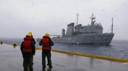 El submarino argentino informó de un incendio en su último contacto