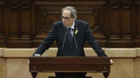 Torra reclama a Sánchez que la renuncia a la república no sea la condición para negociar